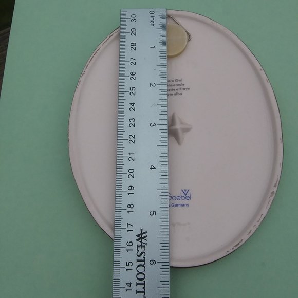 Vintage 1975 Goebel West Germany Hand Painted Barn Owl Ceramic Plaque F Kirchner - Picture 8 of 14